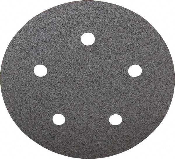 Norton - 5" Diam, 80 Grit, Aluminum Oxide Hook & Loop Disc - Medium Grade, Coated, B Weight Paper Backing, Series A275 - Eagle Tool & Supply
