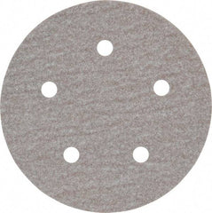 Norton - 5" Diam, 100 Grit, Aluminum Oxide Hook & Loop Disc - Fine Grade, Coated, B Weight Paper Backing, Series A275 - Eagle Tool & Supply