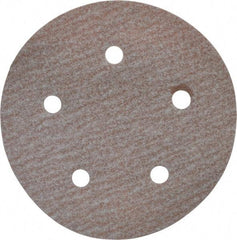 Norton - 5" Diam, 150 Grit, Aluminum Oxide Hook & Loop Disc - Very Fine Grade, Coated, B Weight Paper Backing, Series A275 - Eagle Tool & Supply