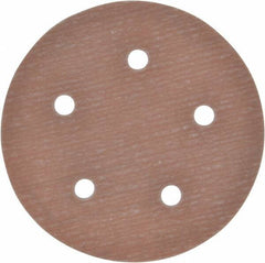 Norton - 5" Diam, 800 Grit, Aluminum Oxide Hook & Loop Disc - Extra Fine Grade, Coated, B Weight Paper Backing, Series A275 - Eagle Tool & Supply