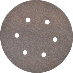 Norton - 6" Diam, 120 Grit, Aluminum Oxide Hook & Loop Disc - Fine Grade, Coated, B Weight Paper Backing, Series A275 - Eagle Tool & Supply