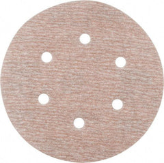 Norton - 6" Diam, 280 Grit, Aluminum Oxide Hook & Loop Disc - Extra Fine Grade, Coated, B Weight Paper Backing, Series A275 - Eagle Tool & Supply