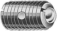 TE-CO - 5/16-18, 0.156" Ball Diam, 37/64" Body Length, 0.04" Max Ball Reach, Threaded Ball Plunger - Stainless Steel Body, Stainless Steel Ball, 4 Lb Initial End Force, 9 Lb Final End Force, Locking Element - Eagle Tool & Supply
