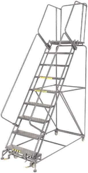 Ballymore - Rolling & Wall Mounted Ladders & Platforms Type: Rolling Warehouse Ladder Style: Rolling Safety Ladder - Eagle Tool & Supply