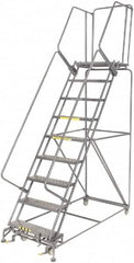 Ballymore - Rolling & Wall Mounted Ladders & Platforms Type: Rolling Warehouse Ladder Style: Rolling Safety Ladder - Eagle Tool & Supply