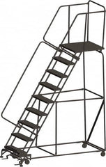 Ballymore - Rolling & Wall Mounted Ladders & Platforms Type: Rolling Warehouse Ladder Style: Rolling Safety Ladder - Eagle Tool & Supply