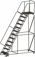 Ballymore - Rolling & Wall Mounted Ladders & Platforms Type: Rolling Warehouse Ladder Style: Rolling Safety Ladder - Eagle Tool & Supply