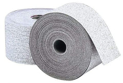 Norton - 80 Grit, Aluminum Oxide Adhesive Backed Sanding Sheets - Paper, 2-3/4" x 25 Yds., Medium Grade, B Weighted Backing - Eagle Tool & Supply