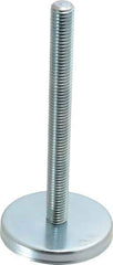 Gibraltar - 5/8-11 Bolt Thread, Stud Mount Leveling Pad & Mount - 500 Max Lb Capacity, 3-3/16" Base Diam, 6" Thread Length - Eagle Tool & Supply