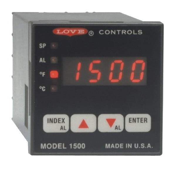 Dwyer - -350 to 2,500°F 1/16 DIN Temperature/Process Control - 4-Digit LCD Display, PID Control, 100-240 VAC/VDC - Eagle Tool & Supply