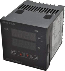 Dwyer - -350 to 2,500°F 1/4 DIN Temperature Control - Dual 4-Digit LCD Display, PID Control, 100-240 VAC/VDC - Eagle Tool & Supply