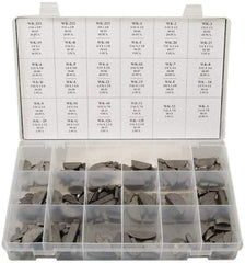 Made in USA - Key & Keyway Assortments Type: Woodruff Keys Number of Pieces: 350 - Eagle Tool & Supply