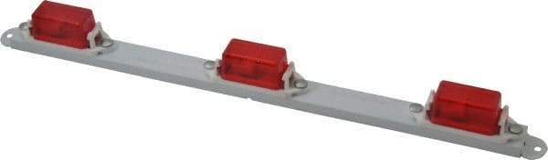 Peterson - 13-1/2" Long x 1" Wide, Red Lens & Reflector - Steel, 12 Volt - Eagle Tool & Supply