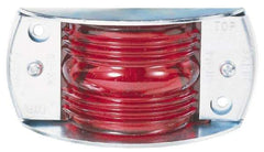 Peterson - 4-1/2" Long x 2-3/16" Wide, Red Lens & Reflector - Steel, 12 Volt - Eagle Tool & Supply