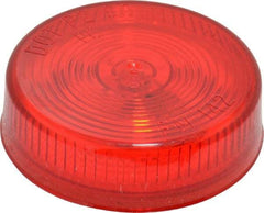 Peterson - 2-1/2" Diam, Red Lens & Reflector - Plastic, 12 Volt - Eagle Tool & Supply