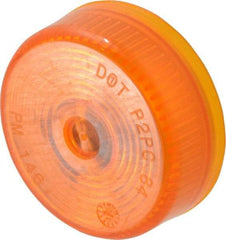 Peterson - 2" Diam, Amber Lens & Reflector - Plastic, 12 Volt - Eagle Tool & Supply