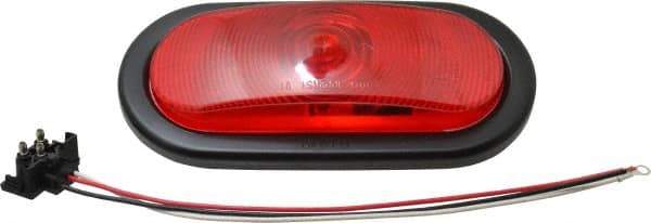 Peterson - 6-1/2" Long x 2-1/4" Wide, Red Lens & Reflector - Plastic, 12 Volt - Eagle Tool & Supply