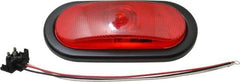 Peterson - 6-1/2" Long x 2-1/4" Wide, Red Lens & Reflector - Plastic, 12 Volt - Eagle Tool & Supply