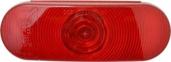 Peterson - 6-1/2" Long x 2-1/4" Wide, Red Lens & Reflector - Plastic, 12 Volt - Eagle Tool & Supply