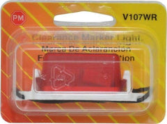 Peterson - 2-3/4" Long x 1" Wide, Red Lens & Reflector - Plastic, 12 Volt - Eagle Tool & Supply