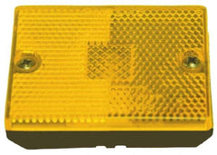 Peterson - 2-3/4" Long x 2-1/8" Wide, Amber Lens & Reflector - Plastic, 12 Volt - Eagle Tool & Supply