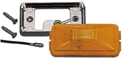 Peterson - 2-1/2" Long x 1-1/4" Wide, Amber Lens & Reflector - Plastic, 12 Volt - Eagle Tool & Supply