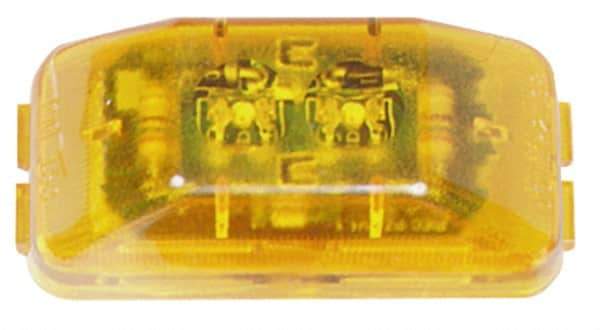 Peterson - 2-7/8" Long x 1-1/2" Wide, Amber Lens & Reflector - Plastic, 12 Volt - Eagle Tool & Supply