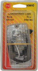 Peterson - 4-9/16" Long x 1-3/4" Wide, Clear Lens & Reflector - Plastic, 12 Volt - Eagle Tool & Supply