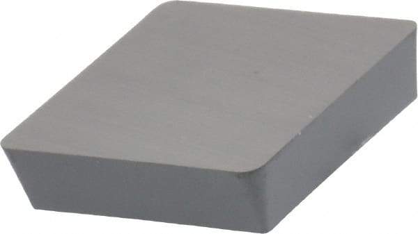 Kennametal - SPU422 Grade K68 Carbide Turning Insert - Uncoated, 90° Square, 1/2" Inscr Circle, 1/8" Thick, 1/32" Corner Radius - Eagle Tool & Supply