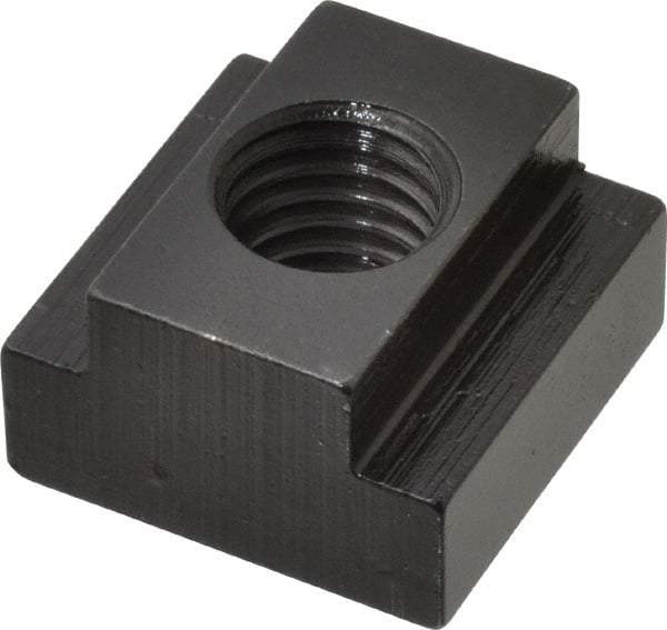 TE-CO - 5/8-11 Blind Tapped T Slot Nut - 3/4" Slot Width, 1-1/4 x 15/32" Base Width x Height, 1-1/4 x 3/4" OAL x Height - Eagle Tool & Supply