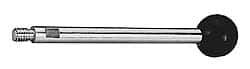 Gibraltar - 3/8-16 Stem, 1-3/8" Knob Diam, 0.47" Shaft Diam, Gear Lever Arm with Ball Knob - 1/2" Thread Length, 3.1" Handle Length, Steel Shaft, Phenolic Knob - Eagle Tool & Supply