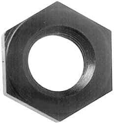 Gibraltar - 7/8-9 UNC Alloy Steel Right Hand Heavy Hex Jam Nut - 1-7/16" Across Flats, 31/64" High, Black Oxide Finish - Eagle Tool & Supply