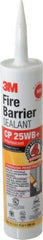 3M - 10.1 oz Cartridge Red Acrylic & Latex Caulk - -20 to 180°F Operating Temp, 10 min Tack Free Dry Time, Series CP 25WB - Eagle Tool & Supply