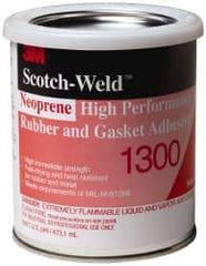 3M - 16 oz Can Yellow Butyl Rubber Joint Sealant - 300°F Max Operating Temp, 4 min Tack Free Dry Time, Series 1300 - Eagle Tool & Supply