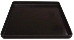 MFG Tray - 200 Lb Load Capacity Black Fiberglass Tote Container - Stacking, 26" Long x 20" Wide x 1-1/2" High - Eagle Tool & Supply