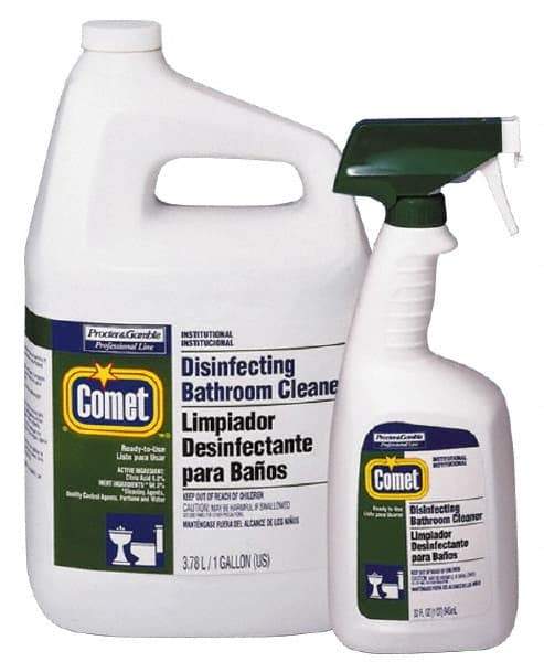 Comet USA LLC - 1 Gal Jug Liquid Bathroom Cleaner - Citrus Scent, Disinfectant, General Purpose Cleaner - Eagle Tool & Supply