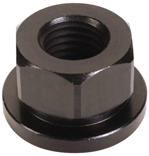 TE-CO - 5/8-18, 1-3/8" Flange Diam, 13/16" High, 1-1/16" Across Flats, Flange Nut - Eagle Tool & Supply