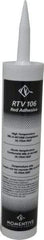 Momentive Performance Materials - 10 oz Cartridge Red RTV Silicone Joint Sealant - 500°F Max Operating Temp, 20 min Tack Free Dry Time, 24 hr Full Cure Time, Series RTV100 - Eagle Tool & Supply