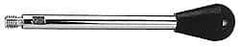 Gibraltar - 3/8-16 Stem, 1-5/8" Knob Diam, 0.47" Shaft Diam, Gear Lever Arm with Oval Knob - 1/2" Thread Length, 7.2" Handle Length, Steel Shaft, Phenolic Knob - Eagle Tool & Supply