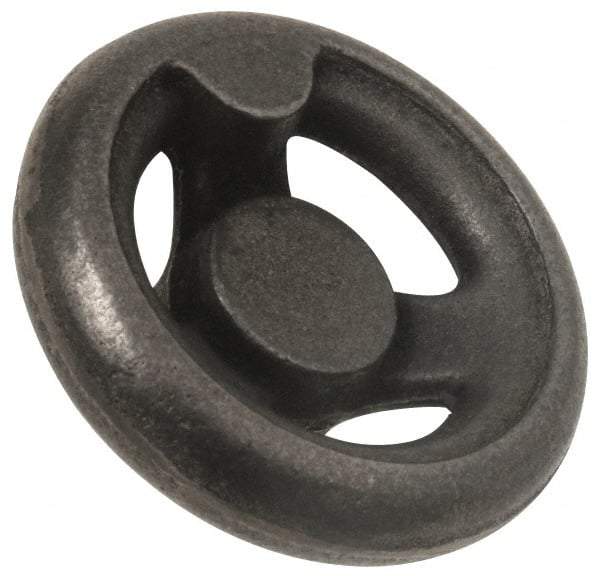 Value Collection - 10", 3 Spoke Offset Handwheel - 2" Hub, Aluminum, Plain Finish - Eagle Tool & Supply