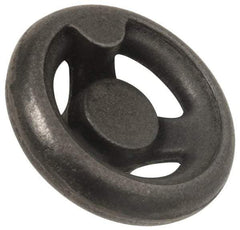 Value Collection - 10", 3 Spoke Offset Handwheel - 2" Hub, Aluminum, Plain Finish - Eagle Tool & Supply
