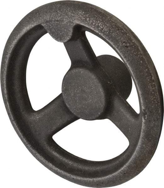 Gibraltar - 5", 3 Spoke Offset Handwheel - 1.3" Hub, Cast Iron, Plain Finish - Eagle Tool & Supply