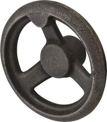 Gibraltar - 5", 3 Spoke Offset Handwheel - 1.3" Hub, Cast Iron, Plain Finish - Eagle Tool & Supply