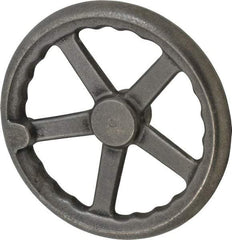 Gibraltar - 10", 3 Spoke Offset Handwheel - 2" Hub, Cast Iron, Plain Finish - Eagle Tool & Supply