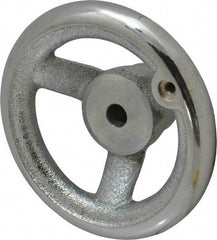 Value Collection - 4", 3 Spoke Offset Handwheel - 1.2" Hub, Cast Iron, Plain Finish - Eagle Tool & Supply