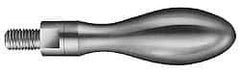 Value Collection - M5x0.8 Threaded Stem, Revolving Handwheel & Machine Handle - Plastic Cylindrical Handle, Steel Stem - Eagle Tool & Supply