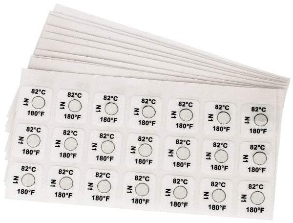 Tempil - 38°C Temp Indicating Label - 1 Rating - Eagle Tool & Supply