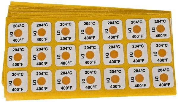 Tempil - 204°C Temp Indicating Label - 1 Rating - Eagle Tool & Supply