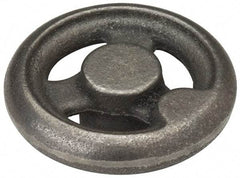 Gibraltar - 3", 3 Spoke Straight Handwheel - 1.1" Hub, Cast Iron, Plain Finish - Eagle Tool & Supply