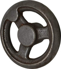 Gibraltar - 4", 3 Spoke Straight Handwheel - 1.2" Hub, Cast Iron, Plain Finish - Eagle Tool & Supply